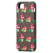 paddenstoelpatroon kinder Case-Mate iPhone case (Achterkant Links)