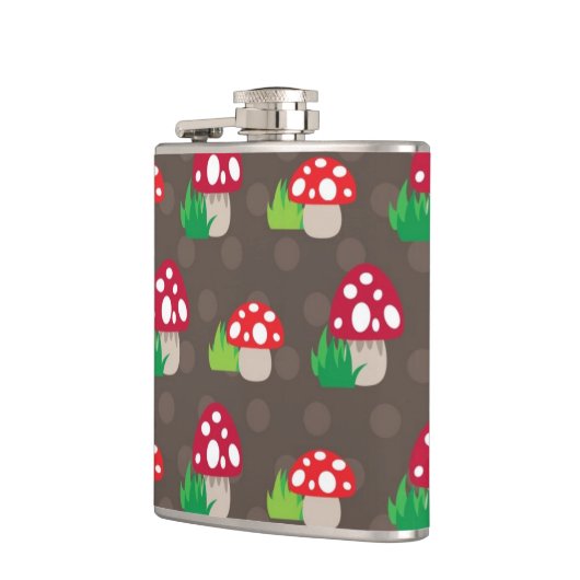 paddenstoelpatroon kinder heupfles (Links)