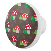 paddenstoelpatroon kinder keramische knop (Rechts)