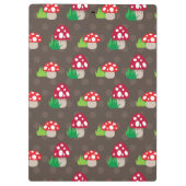 paddenstoelpatroon kinder klembord (Achterkant)