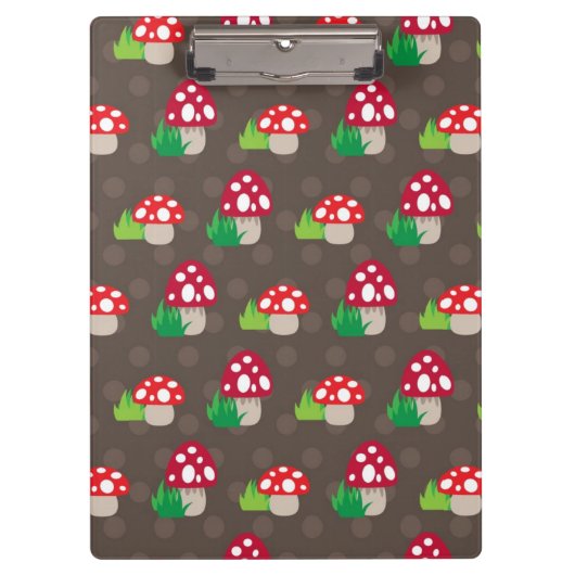 paddenstoelpatroon kinder klembord (Voorkant)