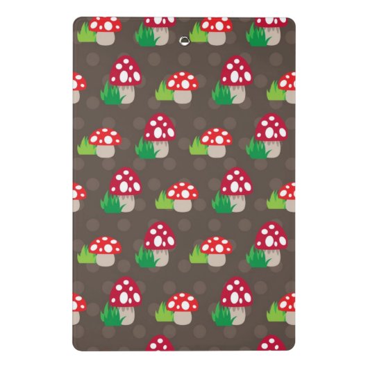 paddenstoelpatroon kinder mini klembord (Achterkant)