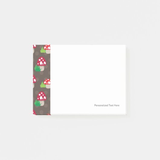 paddenstoelpatroon kinder post-it® notes (Voorkant)