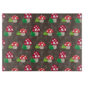 paddenstoelpatroon kinder snijplank (Voorkant)