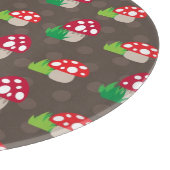 paddenstoelpatroon kinder snijplank (Hoek)