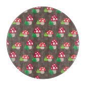 paddenstoelpatroon kinder snijplank (Voorkant)