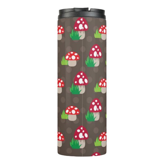 paddenstoelpatroon kinder thermosbeker (Achterkant)