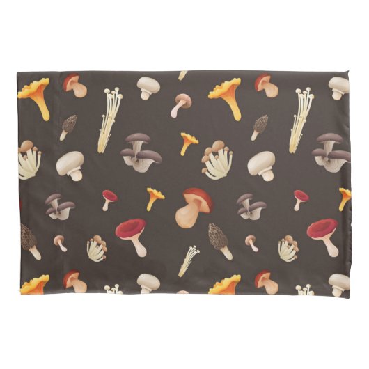 paddenstoelpatroon kussensloop (Voorkant)