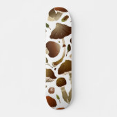 paddenstoelpatroon persoonlijk skateboard (Voorkant)