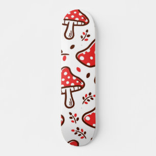 paddenstoelpatroon persoonlijk skateboard