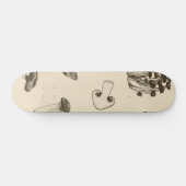 paddenstoelpatroon persoonlijk skateboard (Horizontaal)