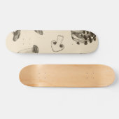 paddenstoelpatroon persoonlijk skateboard (Horizontaal)