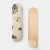 paddenstoelpatroon persoonlijk skateboard (Voorkant)