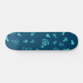 Paddenstoelpatroon Persoonlijk Skateboard (Horizontaal)