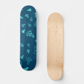 Paddenstoelpatroon Persoonlijk Skateboard (Voorkant)