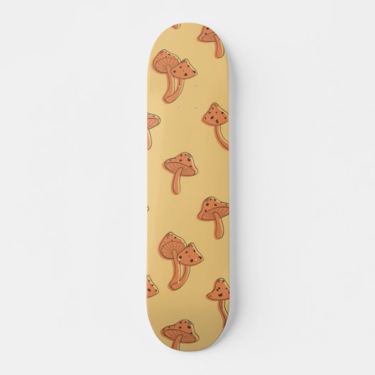 Paddenstoelpatroon Persoonlijk Skateboard (Voorkant)