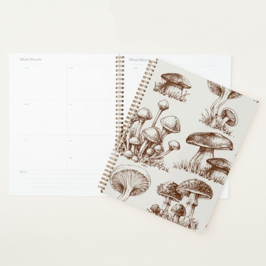 paddenstoelpatroon planner (Display)