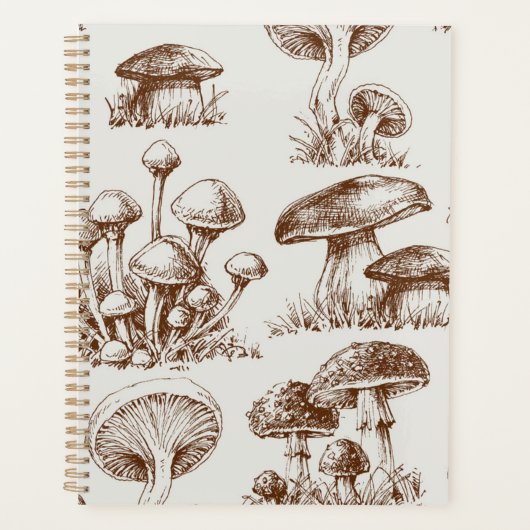 paddenstoelpatroon planner (Voorkant)