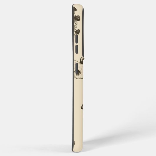 paddenstoelpatroon samsung galaxy hoesje (Rechterkant)