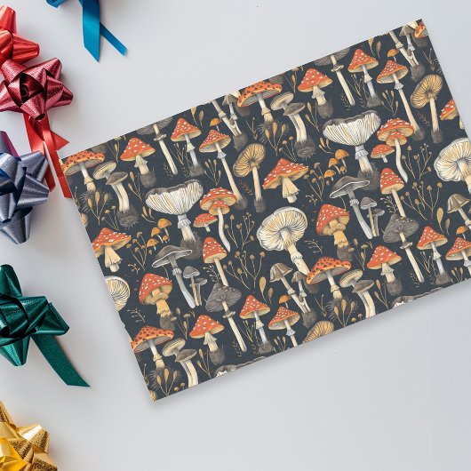 Paddenstoelpatroon Tissuepapier