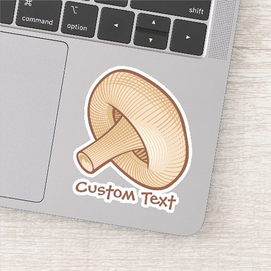 Paddenstoelpictogram Sticker (Detail)