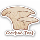 Paddenstoelpictogram Sticker (Voorkant)