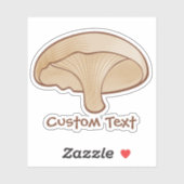 paddenstoelpictogram sticker (Vel)