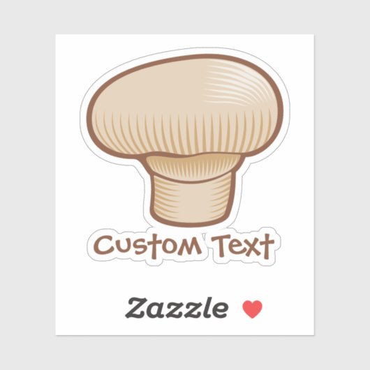 Paddenstoelpictogram Sticker (Vel)