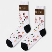 PaddenstoelPlanten Goblincore Cottcore Sokken (Links)