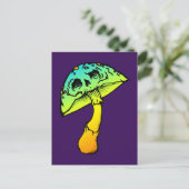 paddenstoelschedel briefkaart (Staand voorkant)