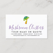 paddenstoelschedel visitekaartje (Achterkant)