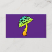 paddenstoelschedel visitekaartje (Voorkant)