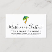 paddenstoelschedel visitekaartje (Achterkant)