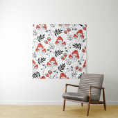 Paddenstoelschimmels naadloos  herhalingspatroon.  wandkleed (In situ)