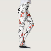 Paddenstoelschimmels: Natuur lijn kunst Leggings (Rechts)