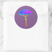 Paddenstoelsticker Ronde Sticker (Tas)