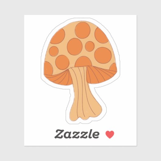 Paddenstoelsticker Sticker (Vel)