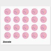 Paddenstoelstickers Ronde Sticker (Vel)