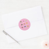 Paddenstoelstickers Ronde Sticker (Envelop)