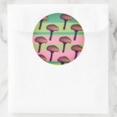 Paddenstoelstrepen Sticker (Tas)