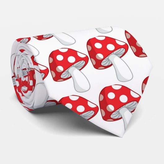 PaddenstoelStropdas Stropdas (Opgerold)