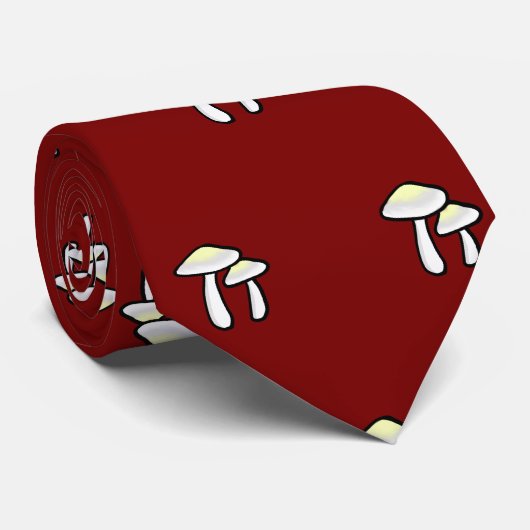 Paddenstoelstropdas Stropdas (Opgerold)