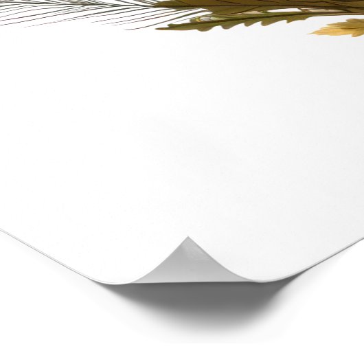 Paddenstoeltekening Poster (Hoek)