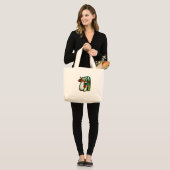 paddenstoeltje grote tote bag (Voorkant (model))