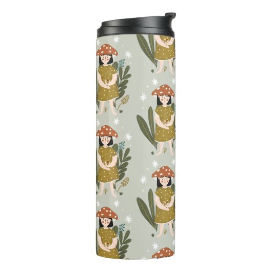 paddenstoeltje thermosbeker (Gedraaid links)