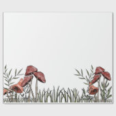 paddenstoelveld cadeaupapier (Vlak)