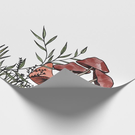 paddenstoelveld cadeaupapier (Hoek)