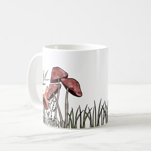 paddenstoelveld koffiemok (Voorkant links)