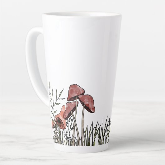 paddenstoelveld latte mok (Linkerhoek)