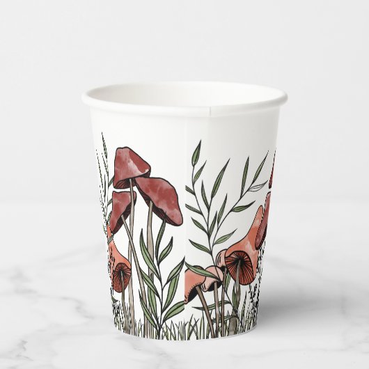 paddenstoelveld papieren bekers (Rechts)